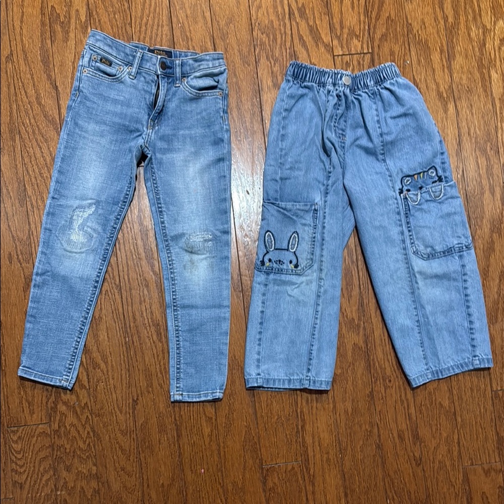 Polo and Next Kids' Light Blue Denim Jeans Set
